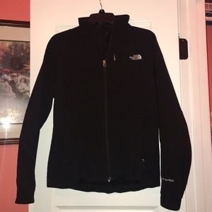 Black the north face waterproof jacket